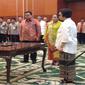 Menteri Keuangan Sri Mulyani melantik pejabat eselon I di Kementerian Keuangan