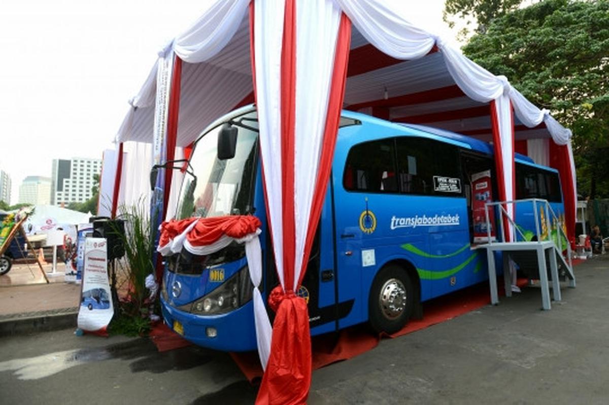 Ini penampakan bus canggih Transjabodetabek