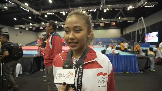 Berita video wawancara singkat dengan salah satu atlet senam Indonesia di SEA Games 2017, Rifda Irfanaluthfi, soal ritualnya sebelum tampil.