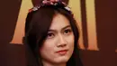 'jika ingin mergabung dengan kami (JKT48) pendaftarannya akan di buka tahun ini, tunggu ajah yah' ungkapan penutup yang manis dari Melody. (Deki Prayoga/Bintang.com)