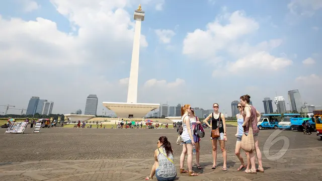Libur Kenaikan Isa Almasih, Monas ‘Diserbu’ Wisatawan