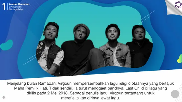 [Bintang] Sambut Ramadan, 5 Penyanyi Ini Rilis Lagu Religi
