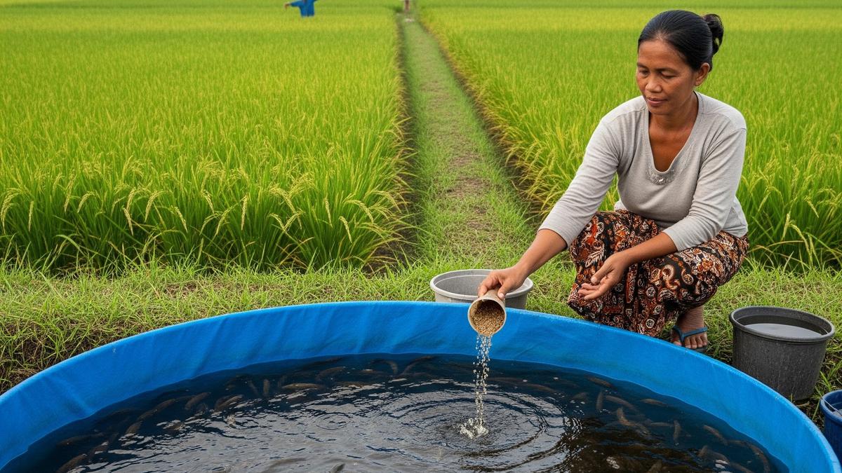 7 Ide Ternak Ikan di Kolam Terpal untuk IRT yang Tinggal Dekat Sawah dan Mudah Dipelihara