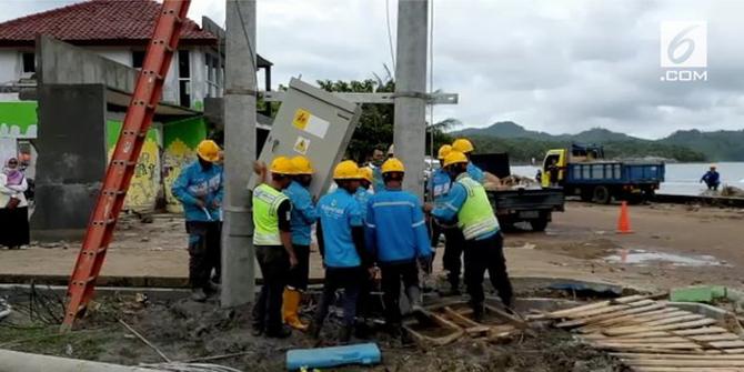 VIDEO: Kelistrikan Daerah Terdampak Tsunami Mulai Pulih