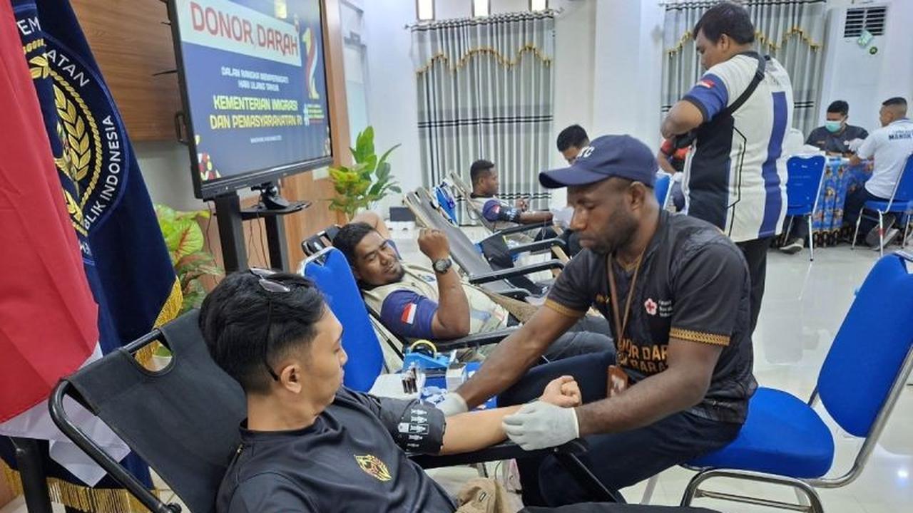 Kementerian Imipas Papua Barat Gelar Bakti Sosial Donor Darah, Bantu Penuhi Stok PMI