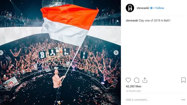 Steve Aoki (Instagram/ steveaoki - https://www.instagram.com/p/BsLbW5SjDmj/)