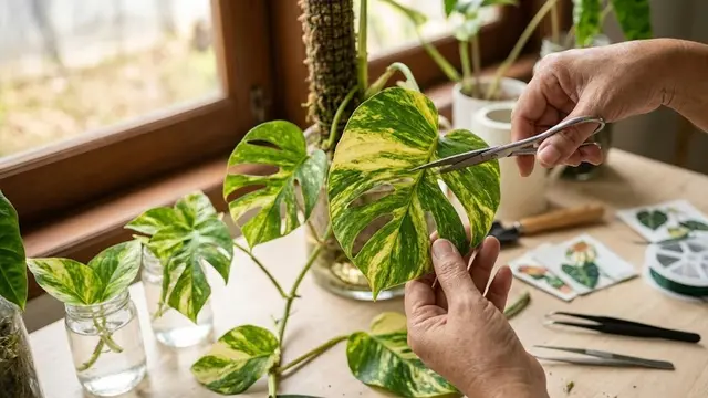 Teknik Modifikasi Agar Daun Terlihat Seperti Monstera
