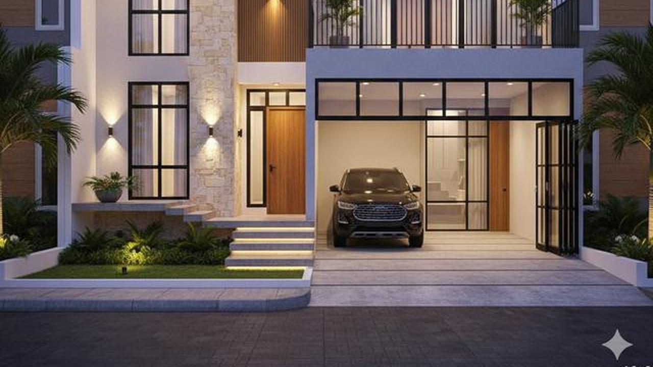 7 Gambar Rumah Minimalis Modern Kekinian dengan Garasi Mobil, Inspirasi Hunian Fungsional dan Elegan