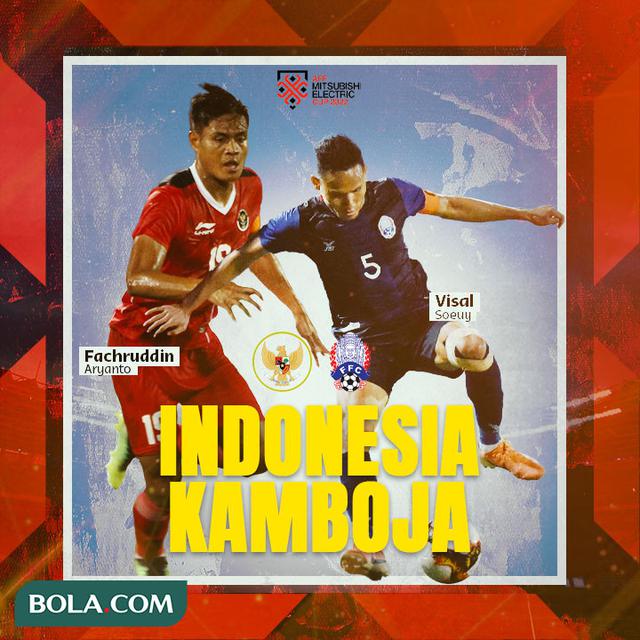 Piala AFF - Timnas Indonesia Vs Kamboja - Fachruddin Aryanto Vs Visal Soeuy