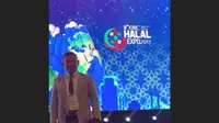 Koordinator Pusat Madura Progress Imam Hanafi Abdullah menjadi salah satu delegasi Indonesia di ajang World Halal Summit 2021, di Istanbul Congress Center, Turki. (Istimewa)