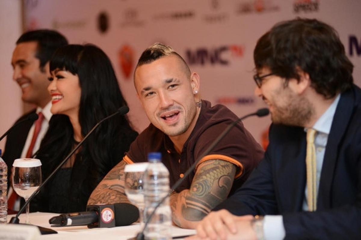 Totti dkk tiba di Jakarta