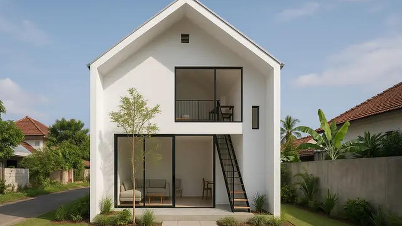 10 Gambar Rumah Sederhana 8x8 2025 Konsep Minimalis Modern, Punya Bentuk Cantik dan Nyaman Ditempati