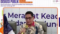 Ketua Badan Legislasi DPR RI Bob Hasan di Diskusi publik dan instalasi seni bertajuk Hari PRT Internasional 2025 di Komnas Perempuan, Jakarta. (Liputan6.com/Henry)