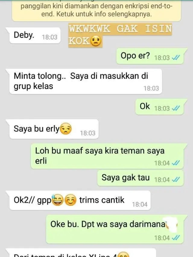 6 Chat Lucu dengan Guru Ini Bikin Salah Paham