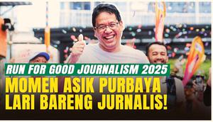 Menkeu Purbaya Gaspol di Run for Good Journalism 2025, Penuh Tawa dan Suasana Ceria!