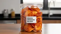 Cara Membuat Keripik Singkong Balado Tanpa Mesin, Praktis dan Renyah