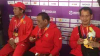 Tim catur Indonesia di Asian Para Games 2018. (Bola.com/Benediktus Gerendo Pradigdo)