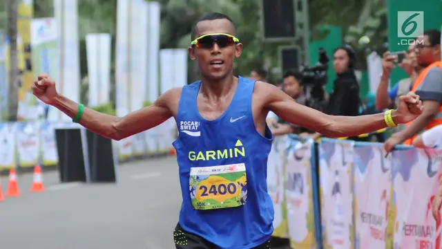Agus Prayogo Kampiun 10k Pertamina Eco Run 2017