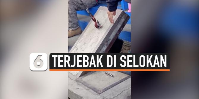 VIDEO: Usai Pesta Miras, Pria Ditemukan di Dalam Selokan