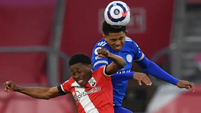 FOTO: Unggul Jumlah pemain, Leicester City Ditahan Imbang 1-1 Southampton - Nathan Tella; Wesley Fofana