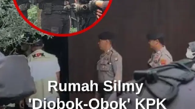 Rumah Silmy Karim 'Diobok-obok' Penyidik KPK, Brimob Bersenjata Ikut Mengawal