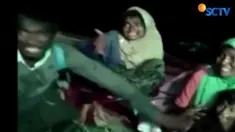 Saat diselematkan di Kuala Idi, Aceh, kondisi pengungsi rohingya asal Myanmar sangat memprihatinkan.
