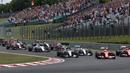 Jalannya balapan F1 yang penuh drama di Sirkuit Hungaroring. (AFP PHOTO/Andrej Isakovic)