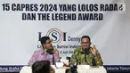 Peneliti LSI Denny JA, Rully Akbar (kanan) memaparkan survei terkini bertajuk '15 Capres 2024 yang Lolos Radar dan the Legend Award' di Kantor LSI, Jakarta, Selasa (2/7/2019). LSI Denny JA merilis 15 nama yang patut digadang kuat maju sebagai calon presiden 2024. (Liputan6.com/Faizal Fanani)
