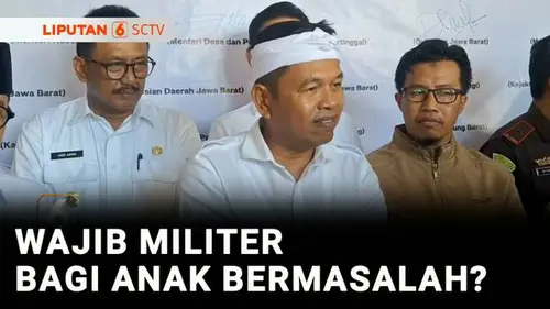 VIDEO: Atasi Tawuran, Pemprov Jabar Bakal Terapkan Wajib Militer bagi Anak Bermasalah