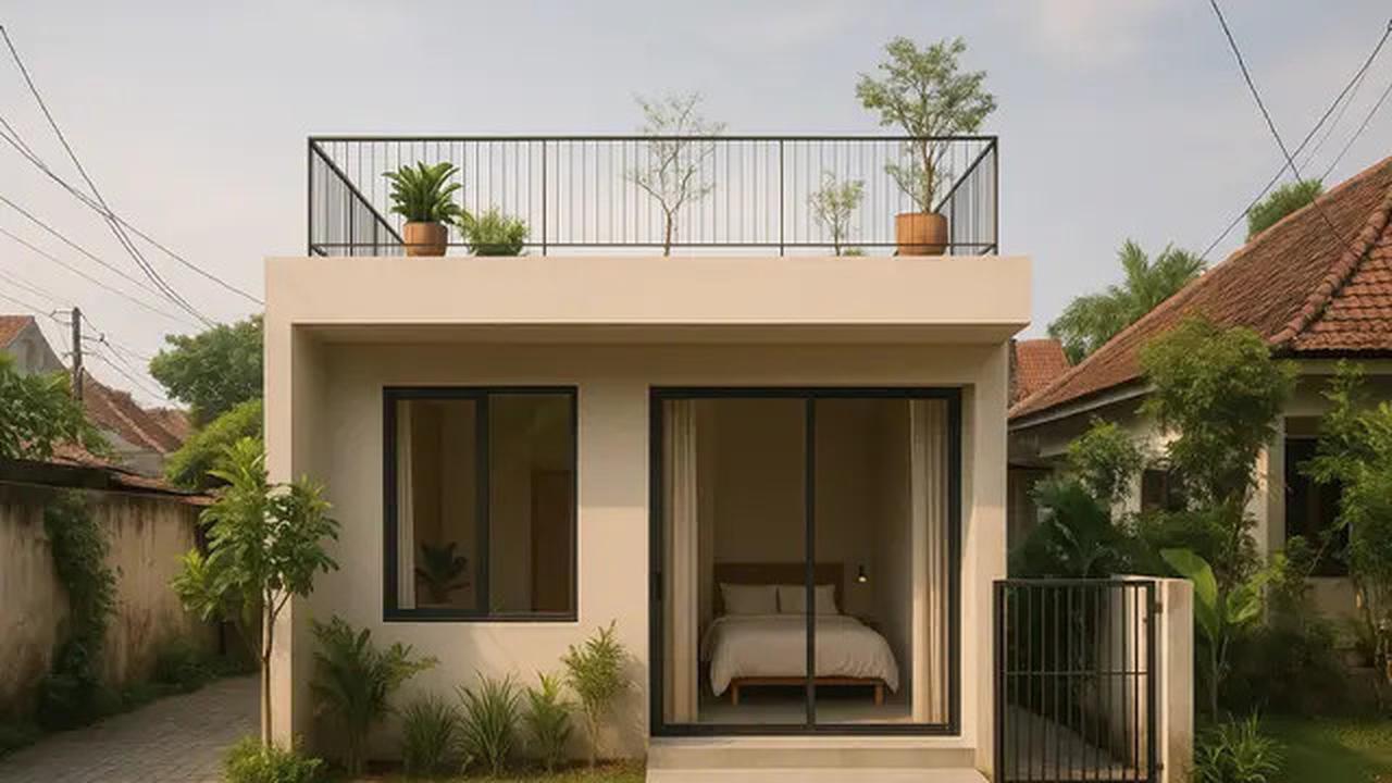 8 Rumah Tipe Minimalis Modern 1 Kamar Tidur di Perkotaan, Kecil Tapi Nyaman