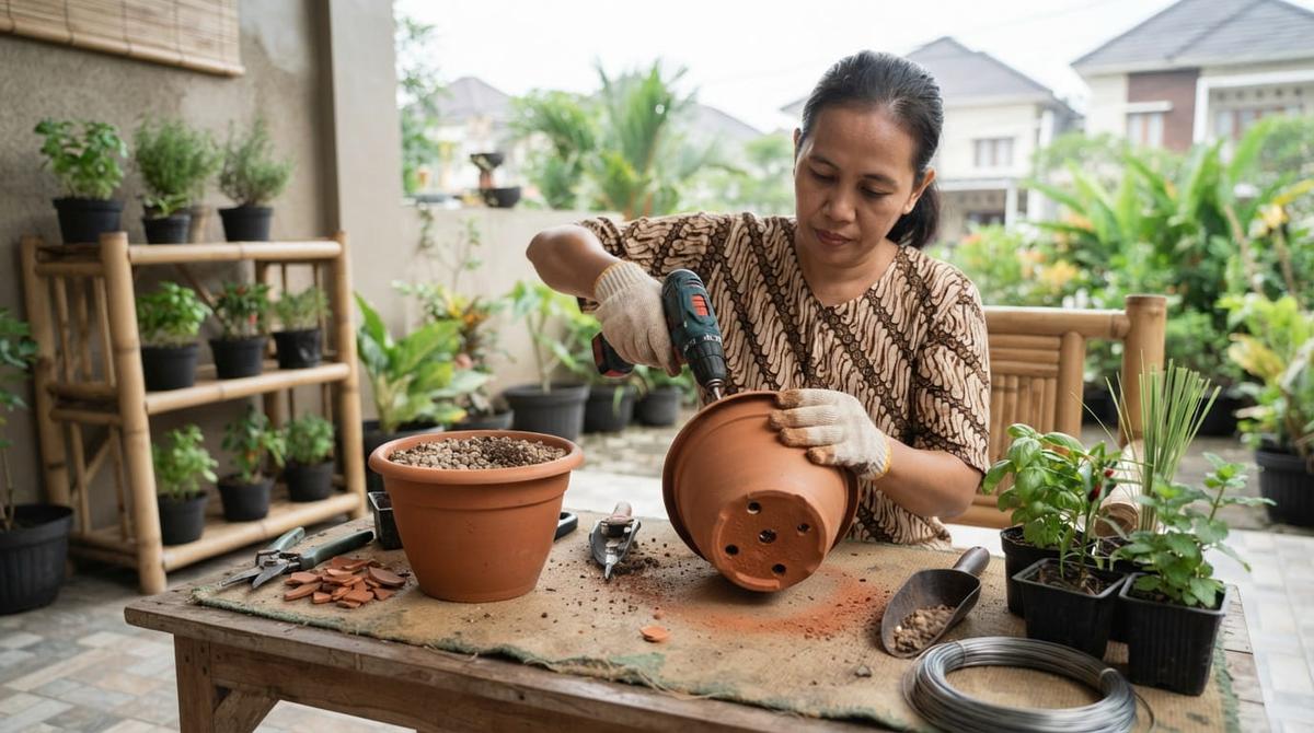 Cara Membuat Kebun Bumbu Dapur Kecil di Teras Rumah