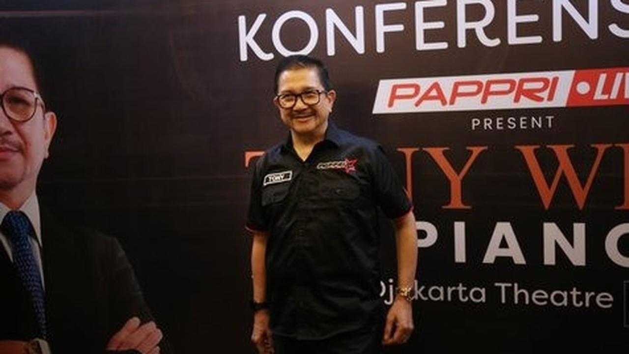 Pressconfrence konser tunggal yang bertajuk "Tony Wenas: The Piano Man".