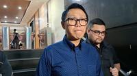 Eko Patrio datangi Polda Metro Jaya, Jumat (12/9/2025), untuk ajukan penangguhan penahanan terhadap Rian yang menyelamatkan hewan kesayangannya.