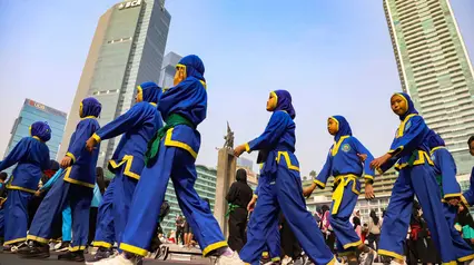 6.000 Pesilat Ramaikan Flash Mob Pencak Silat di Bundaran HI