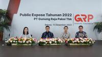 Public expose Emiten baja nasional PT Gunung Raja Paksi Tbk (GRP)