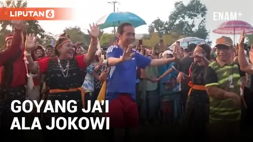VIDEO: Habis Main Bola, Jokowi Langsung Goyan Ja'i Bareng Warga