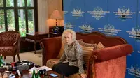 Duta Besar Rusia untuk Indonesia, Lyudmila Vorobieva dalam press briefing pada Rabu (12/10/2022). (Liputan6/Benedikta Miranti)