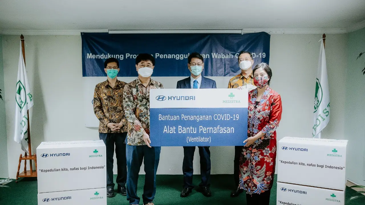 Hyundai Bantu Distribusi Ventilator ke Rumah Sakit (Ist)