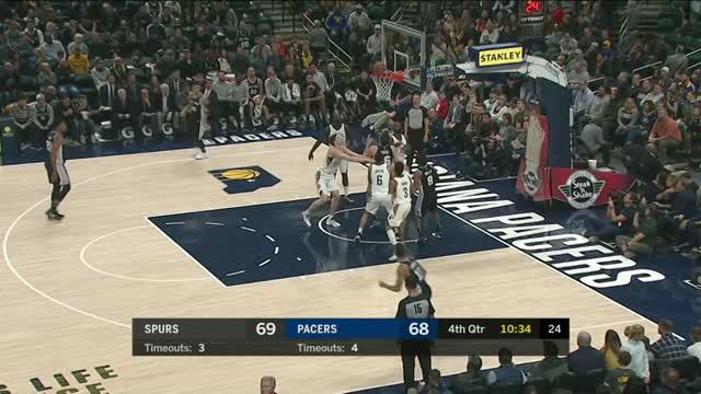 San Antonio Spurs menelan kekalahan dari Indiana Pacers dengan skor 94-97.