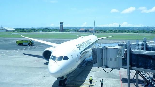 Singapore Airlines Kembali Terbang ke Bali, Angkut 156 Penumpang di Penerbangan Perdana