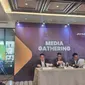 Direktur Keuangan PT Avrist Assurance Ian Ferdinan Natapradja, Presiden Direktur PT Avrist Assurance Simon Santoso, dan Direktur Bisnis PT Avrist Assurance Jos Chandra Irawan (Liputan6.com/Muhammad Jibril Razky Kamal)