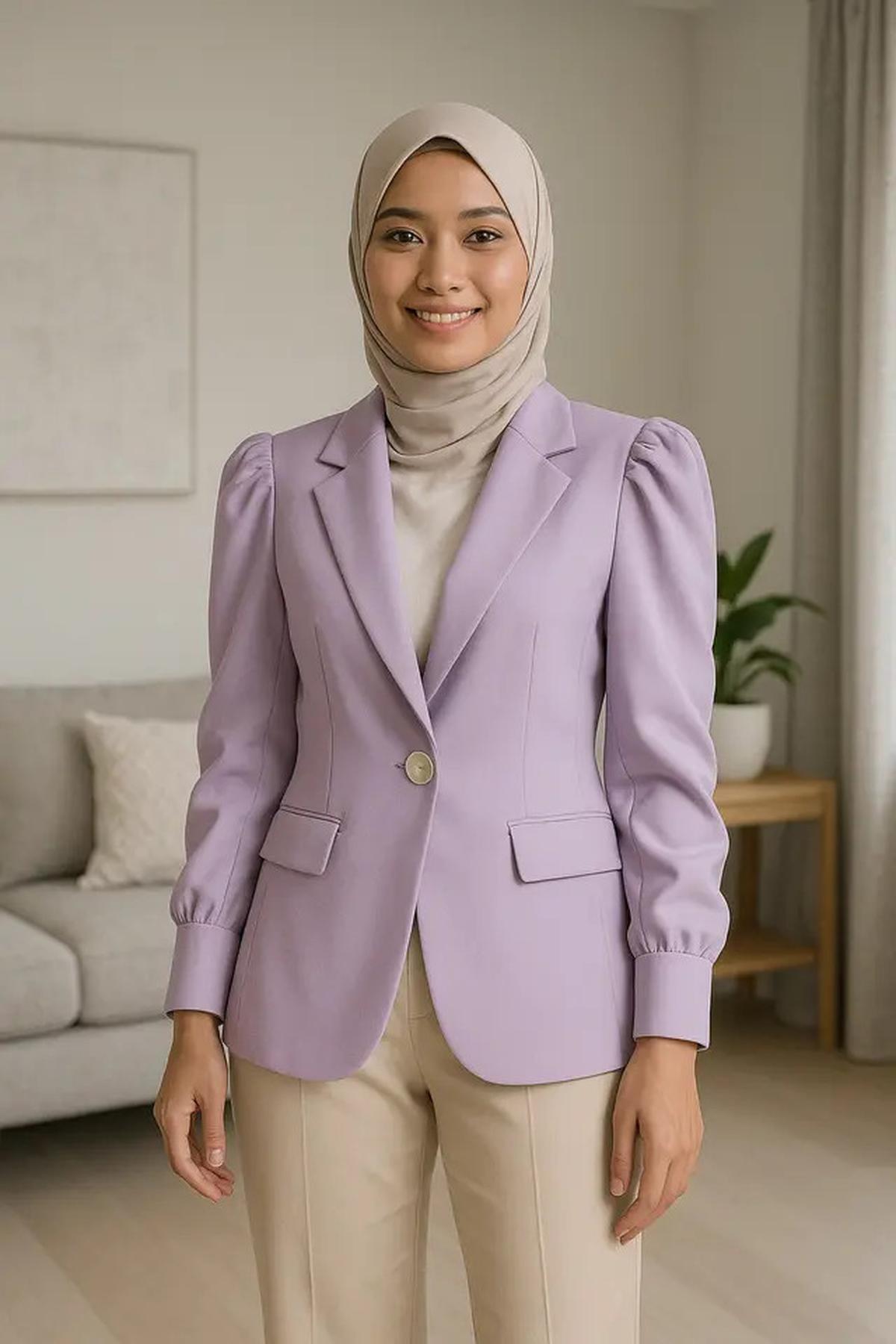 7 Blazer Warna Pastel Trend 2025, Tampil Lembut tapi Powerful