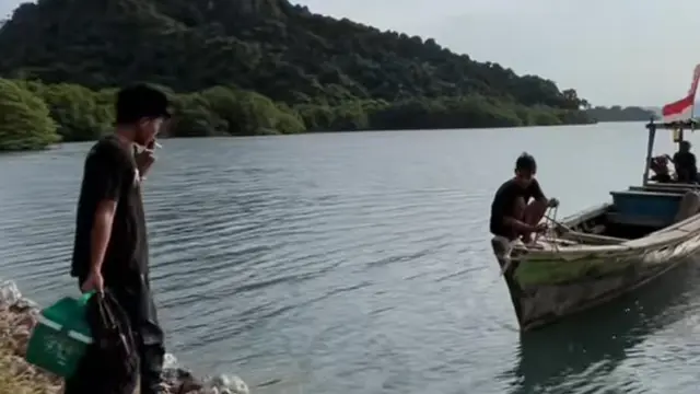 Spot mancing Pantai Ringgung Lampung/ TikTok @lampung.area