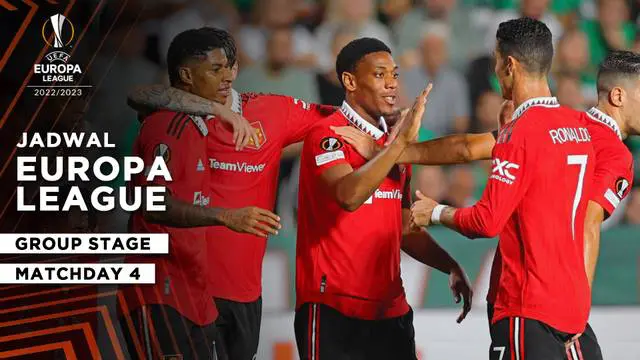 MOTION GRAFIS: Jadwal Liga Europa Matchday 4, Arsenal dan Manchester United Siap Lanjutkan Tren Positif