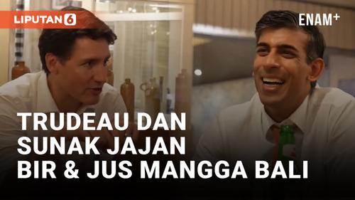 VIDEO: Justin Trudeau dan Rishi Sunak Nongkrong di Kafe saat KTT G20 Bali