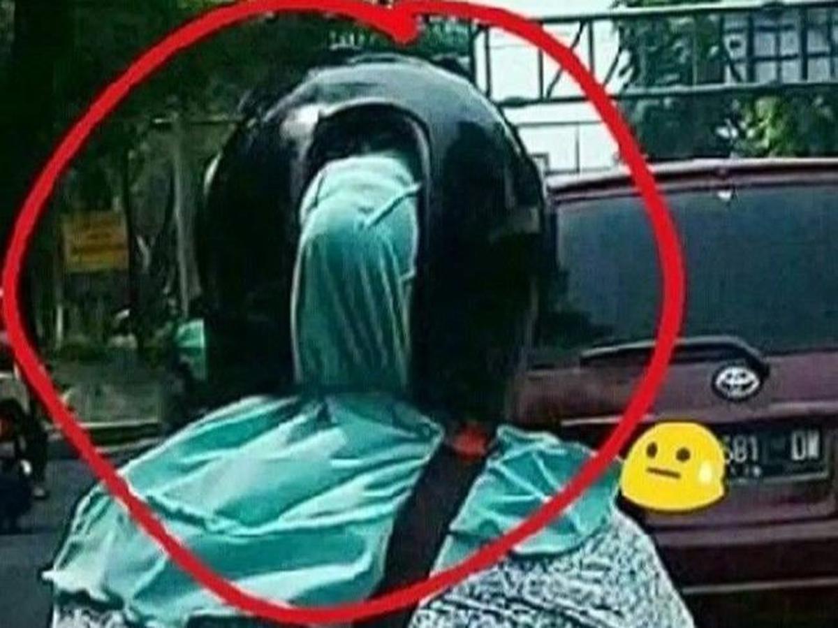 Modifikasi helm bikin kesel