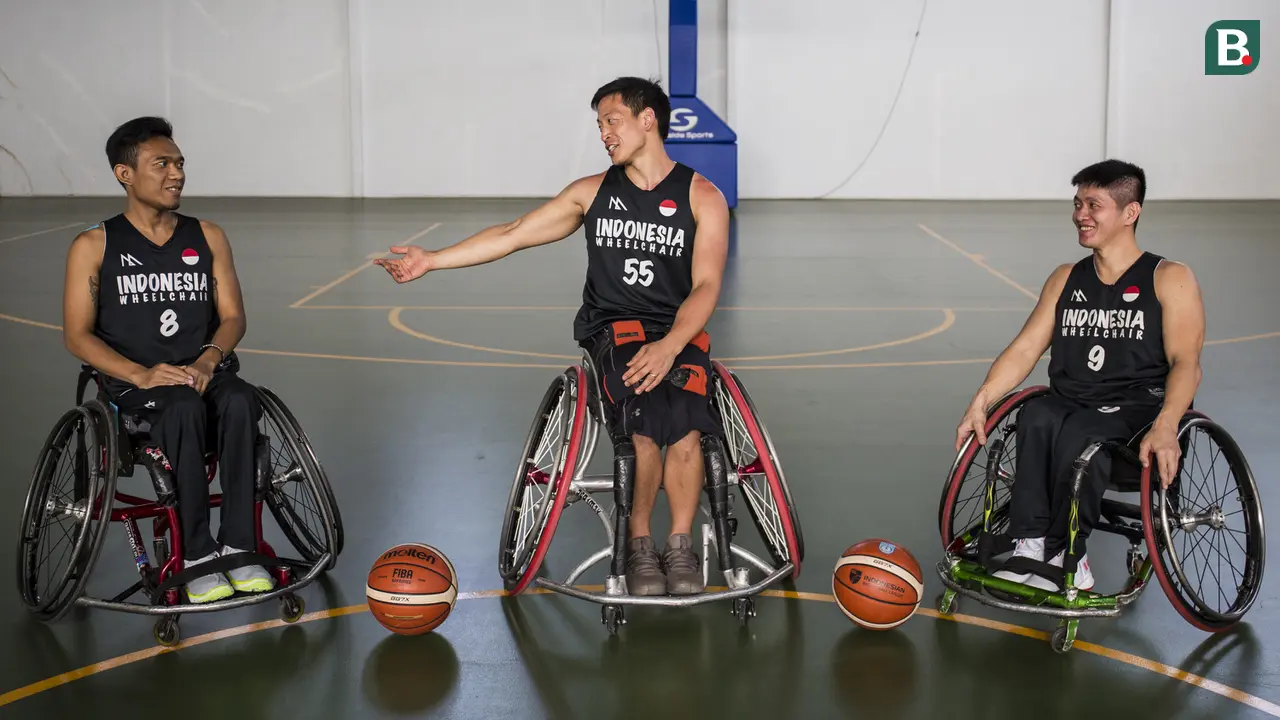 Latihan Basket Kursi Roda
