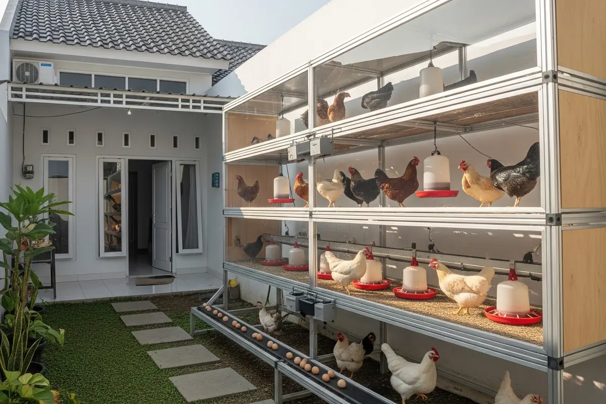 9 Model Kandang Ayam Modern dengan Sistem Buka Tutup Otomatis, Tingkatkan Efisiensi
