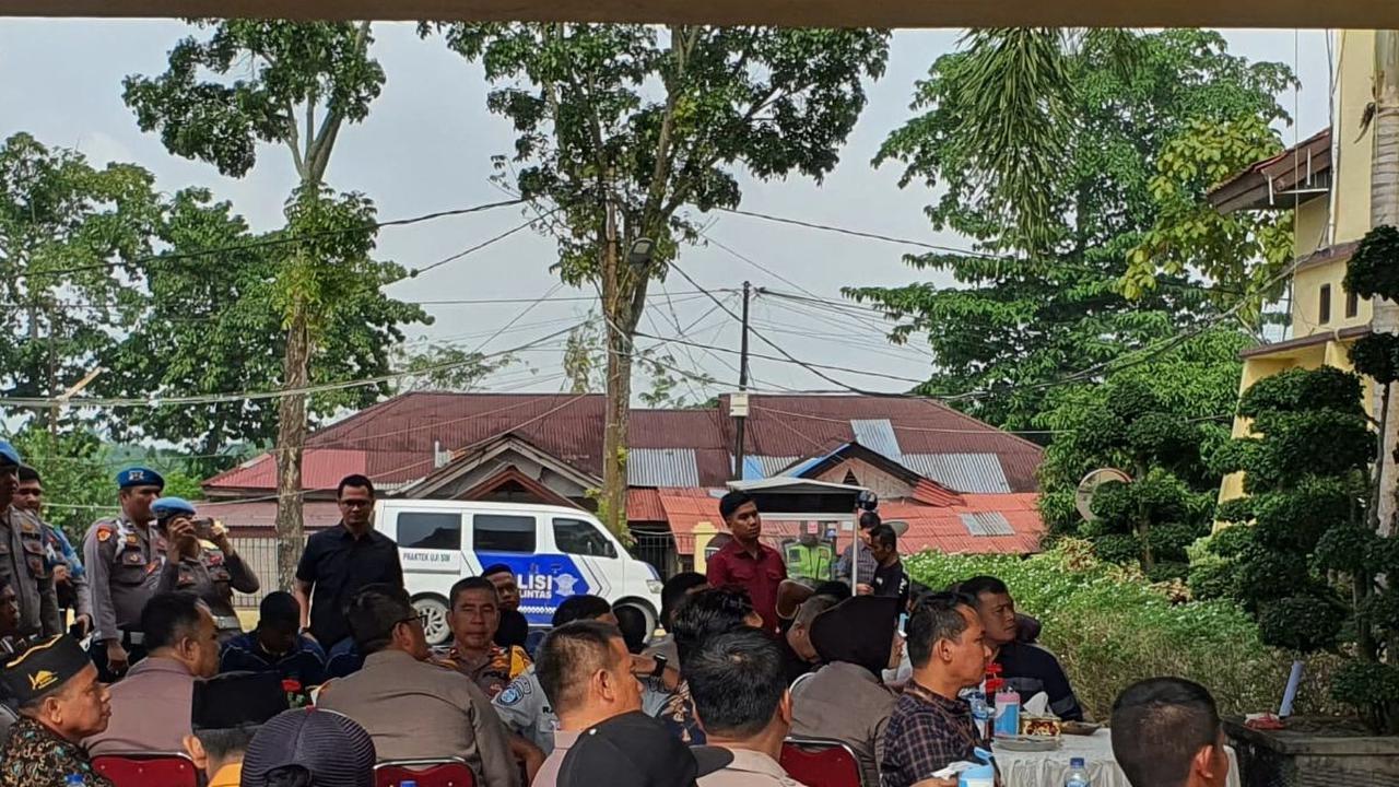 Polres Rohil Deklarasi Tertib Berlalu Lintas Demi Pemilu Damai 2024