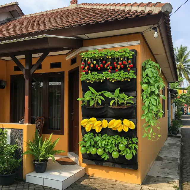9 Model Teras Rumah Tipe Kecil dengan Taman Buah Mini, Lahan Sempit Jadi Kebun Produktif